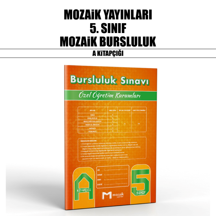 MOZAİK 05.SINIF ÖZEL ÖĞR.BURSLULUK A - 25-26
